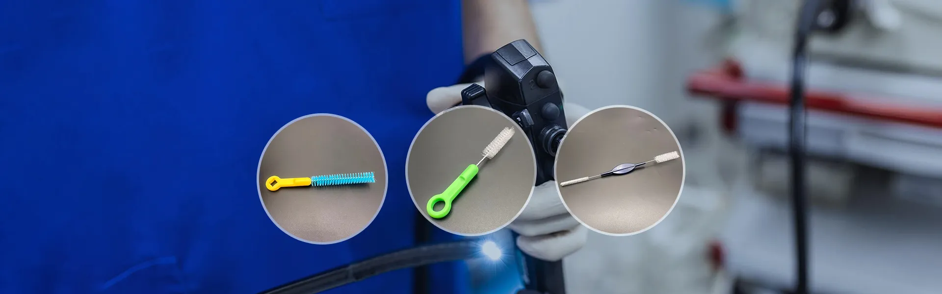 Bàn chải làm sạch nội soi 8mmx100mm